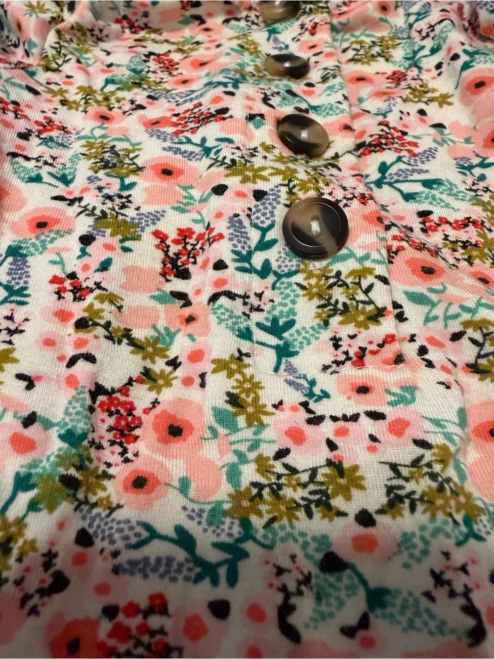 Lou Lou and company Millie Floral Baby Footed top and bottoms newborn like new